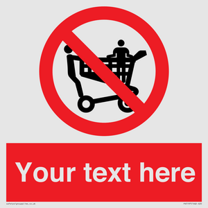 PV5197: Custom No Climbing on Trolley Sign