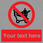 PV5197: Custom No Climbing on Trolley Sign