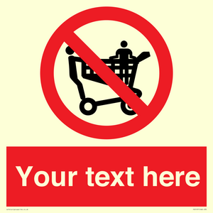 PV5197: Custom No Climbing on Trolley Sign
