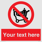 PV5197: Custom No Climbing on Trolley Sign