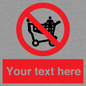 PV5197: Custom No Climbing on Trolley Sign