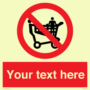 PV5197: Custom No Climbing on Trolley Sign