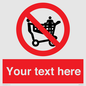 PV5197: Custom No Climbing on Trolley Sign