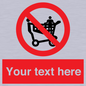 PV5197: Custom No Climbing on Trolley Sign