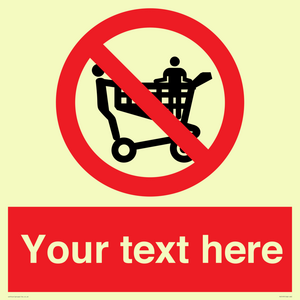 PV5197: Custom No Climbing on Trolley Sign