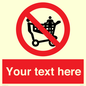 PV5197: Custom No Climbing on Trolley Sign