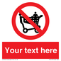 PV5197: Custom No Climbing on Trolley Sign