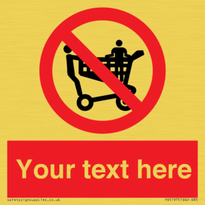 PV5197: Custom No Climbing on Trolley Sign