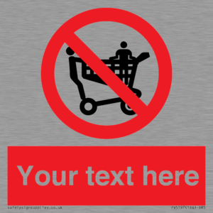PV5197: Custom No Climbing on Trolley Sign