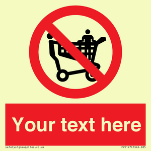 PV5197: Custom No Climbing on Trolley Sign