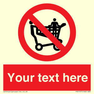 PV5197: Custom No Climbing on Trolley Sign