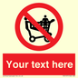 PV5197: Custom No Climbing on Trolley Sign