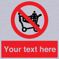 PV5197: Custom No Climbing on Trolley Sign