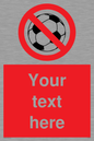 PV5198: Custom No Ball Games Sign