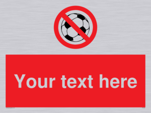 PV5198: Custom No Ball Games Sign