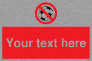 PV5198: Custom No Ball Games Sign