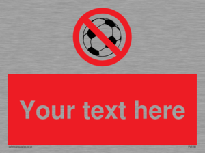 PV5198: Custom No Ball Games Sign
