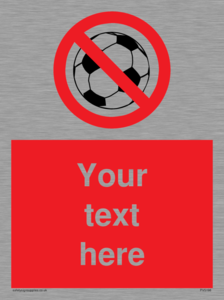 PV5198: Custom No Ball Games Sign