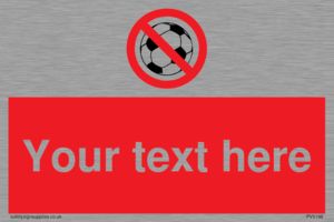 PV5198: Custom No Ball Games Sign