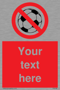 PV5198: Custom No Ball Games Sign