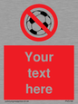 PV5198: Custom No Ball Games Sign