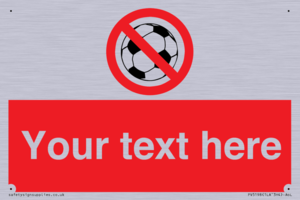 PV5198: Custom No Ball Games Sign