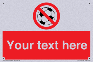 PV5198: Custom No Ball Games Sign