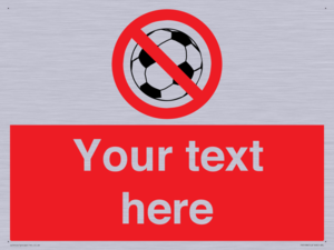 PV5198: Custom No Ball Games Sign