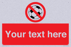 PV5198: Custom No Ball Games Sign