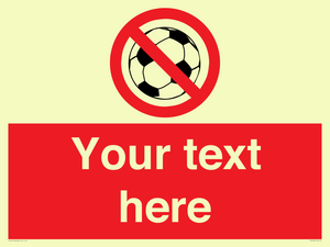 PV5198: Custom No Ball Games Sign