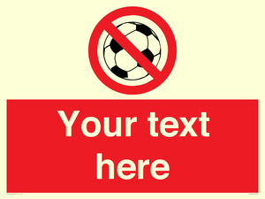 PV5198: Custom No Ball Games Sign