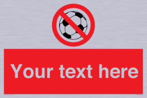 PV5198: Custom No Ball Games Sign