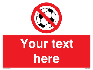 PV5198: Custom No Ball Games Sign