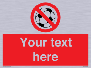 PV5198: Custom No Ball Games Sign