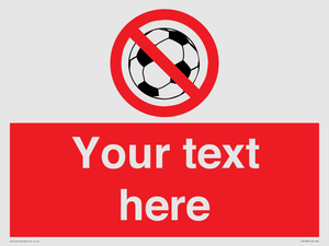 PV5198: Custom No Ball Games Sign