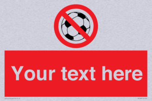 PV5198: Custom No Ball Games Sign