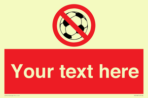 PV5198: Custom No Ball Games Sign