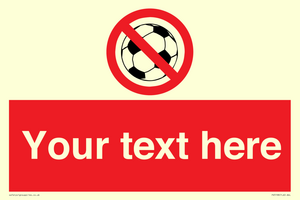 PV5198: Custom No Ball Games Sign