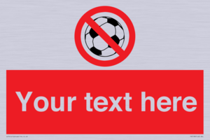 PV5198: Custom No Ball Games Sign