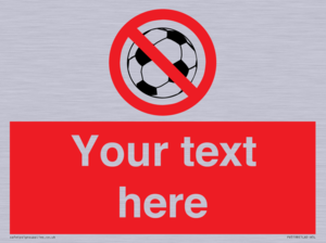 PV5198: Custom No Ball Games Sign