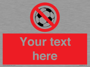 PV5198: Custom No Ball Games Sign