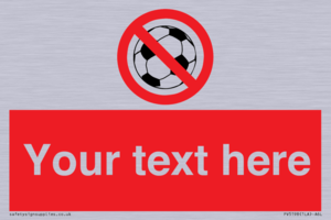 PV5198: Custom No Ball Games Sign