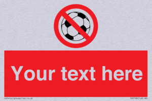 PV5198: Custom No Ball Games Sign