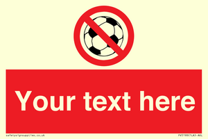 PV5198: Custom No Ball Games Sign