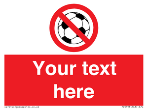 PV5198: Custom No Ball Games Sign