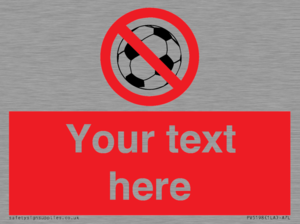 PV5198: Custom No Ball Games Sign