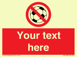 PV5198: Custom No Ball Games Sign