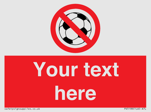 PV5198: Custom No Ball Games Sign