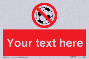 PV5198: Custom No Ball Games Sign