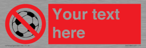 PV5198: Custom No Ball Games Sign